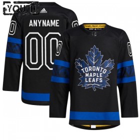 Toronto Maple Leafs Trikot Custom Adidas Schwarz Ausweich Authentic - Kinder